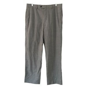 Lauren Ralph Lauren Mens Total Comfort Black White Houndstooth Pants 33 x 30